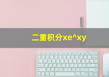 二重积分xe^xy